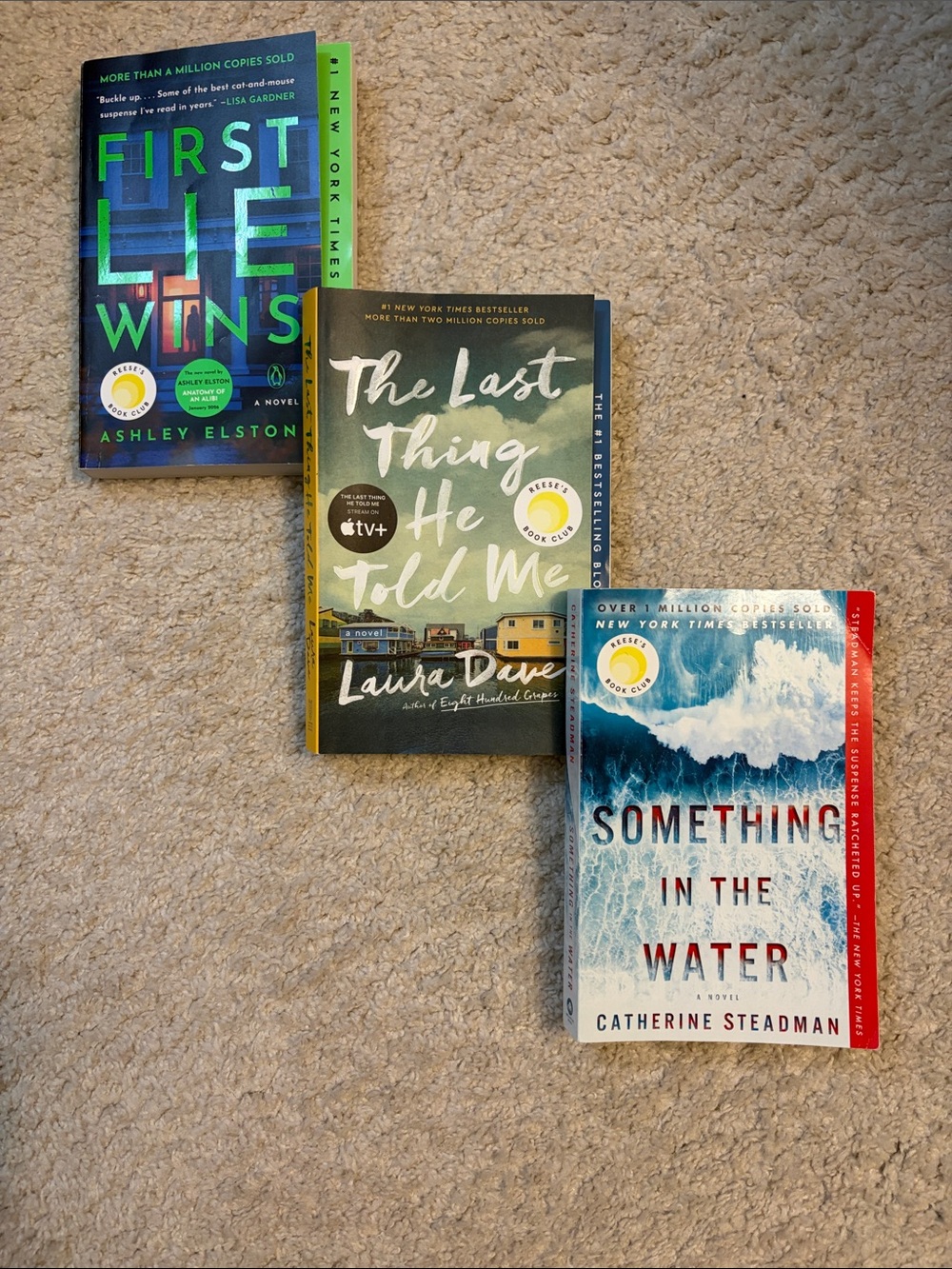 Set of 3 paperback novels